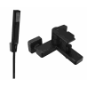 Mexen Mino R77 bath tap with shower set, black - 7243R77-70