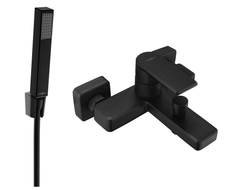 Mexen Mino R77 badkarsblandare med duschset, svart - 7243R77-70