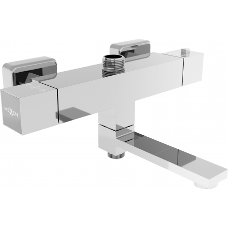Mexen Cube thermostatische bad-douchekraan, chroom - 77910-00