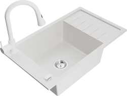 Mexen Elias granitένος νεροχύτης 1-θαλάμου με αποσπώμενο και μπαταρία