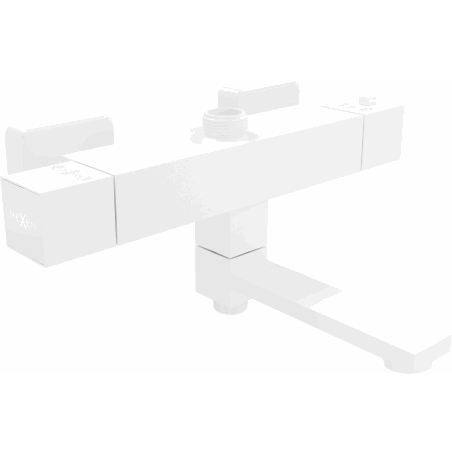 Mexen Cube termostatyczna bateria wannowo-prysznicowa, biała - 77910-20