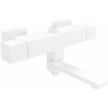 Mexen Cube thermostatic bathtub-shower faucet, white - 77910-20