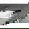 Mexen Vega rechthoekig bad 160 x 70 cm met ombouw en 1-vleugelig scherm 70 cm, transparant, goud - 550116070X9507000050