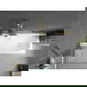 Mexen Vega rechthoekig bad 170 x 70 cm met ombouw en 1-delige scherm 80 cm, transparant, goud - 550117070X9508000050