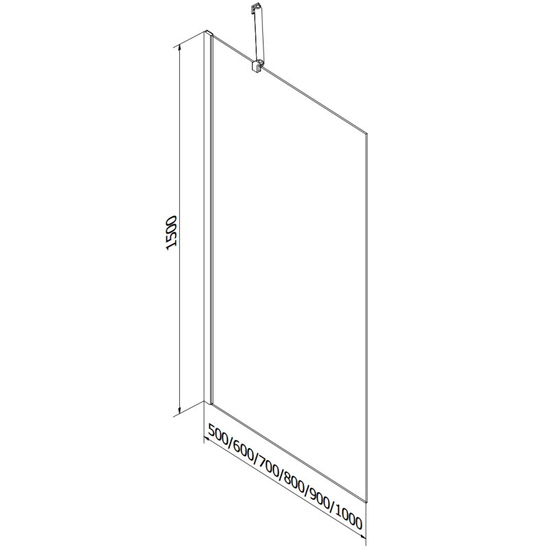 Mexen Vega banheira retangular 170 x 70 cm com revestimento e divisória de 1 folha 90 cm, transparente, dourado