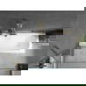 Mexen Vega rechthoekig bad 150 x 70 cm met paneel en 1-vleugelig scherm 100 cm, transparant, goud - 550115070X9510000050