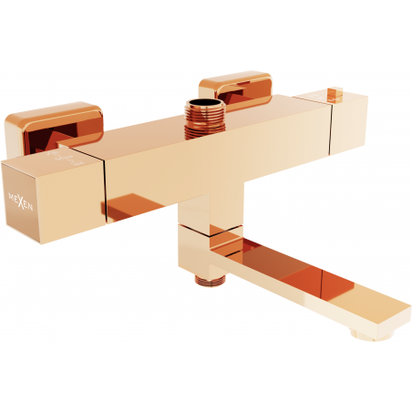 Mexen Cube thermostatische Wannen- und Duscharmatur, roségold - 77910-60