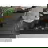 Mexen Andres granit Spülbecken 1,5 Becken mit Abtropffläche und Küchenarmatur Elia, schwarz/gold metallic - 6515-75-670101-70