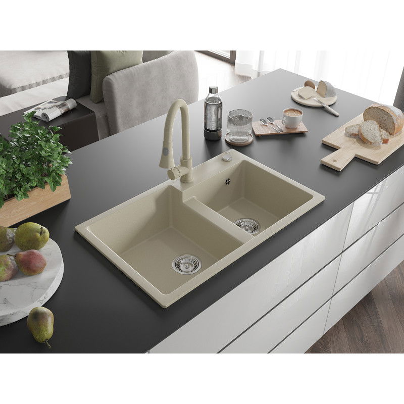 Mexen Tomas granit-Duebellech mat Kichekrunn Elia, beige - 6516-69-670101-69