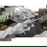 Mexen Tomas Granitspüle 2-Becken mit Küchenarmatur Elia, schwarz/silber metallic - 6516-73-670101-00
