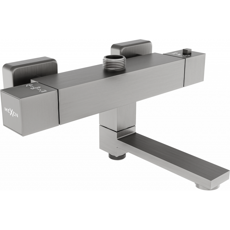 Mexen Cube thermostatesche Bad-Dusch-Kroun, Grafit - 77910-66