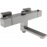 Mexen Cube rubinetteria termostatica per vasca-doccia, grigio canna di fucile spazzolato - 77910-66