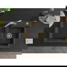 Mexen Tomas fregadero de granito de 2 cubetas con grifo de cocina Elia, negro moteado - 6516-76-670101-50