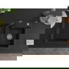 Mexen Tomas granite sink 2-bowl with Elia kitchen tap, black - 6516-77-670101-70