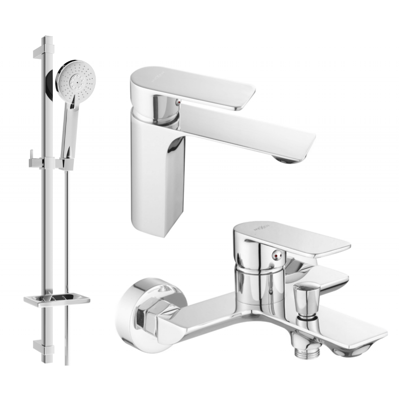 Mexen Alexa DQ40 badset, chroom - 71203DQ40-00