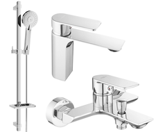 Mexen Alexa Conjunto de Banho DQ40, cromado - 71203DQ40-00