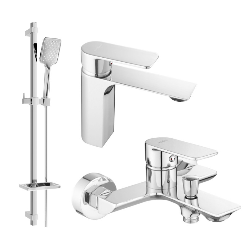 Mexen Alexa DQ62 vannikomplekt, kroom - 71203DQ62-00