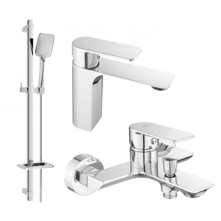 Mexen Alexa DQ62 badkarset, krom - 71203DQ62-00