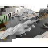 Mexen Kevin granieten spoelbak 1-kompartment met afdruiprek en keukenmengkraan Elia, zwart gespikkeld - 6517-76-670101-70-B