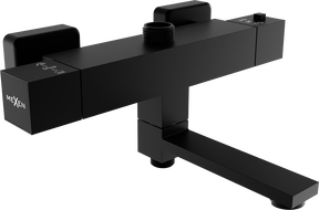 Mexen Cube grifo termostático de ducha y bañera, negro - 77910-70