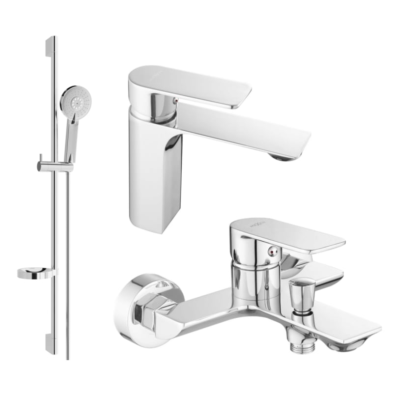 Mexen Alexa DS40 set za kadu, krom - 71203DS40-00