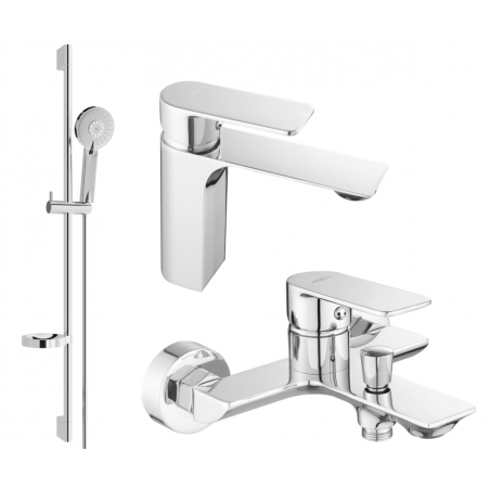 Mexen Alexa Ensemble de bain DS40, chrome - 71203DS40-00