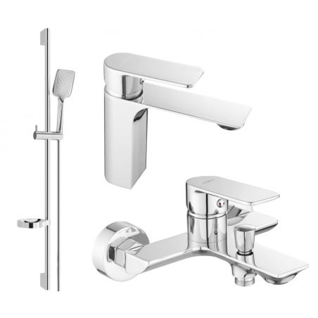 Mexen Alexa Conjunto de banheira DS62, cromado - 71203DS62-00