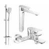 Mexen Alexa DQ62 bathtub set, chrome - 71213DQ62-00