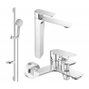 Mexen Alexa DS40 bath set, chrome - 71213DS40-00