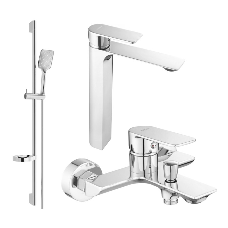 Mexen Alexa DQ62 set za kadu, krom - 71213DS62-00