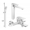 Mexen Alexa DQ62 conjunto de baño, cromo - 71213DS62-00