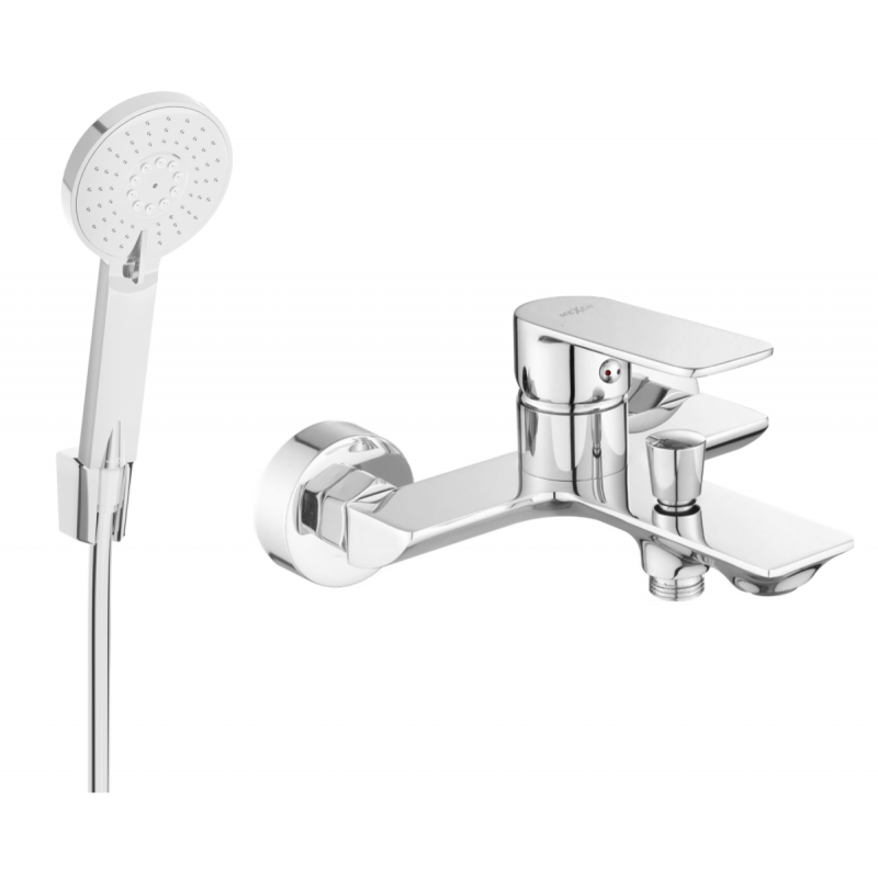Mexen Alexa R40 grifo de bañera con conjunto de ducha, cromo - 7123R40-00