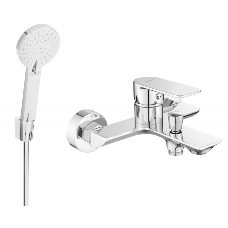 Mexen Alexa R40 robinet de baignoire avec ensemble de douche, chrome - 7123R40-00