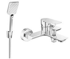 Mexen Alexa R62 bathtub faucet with shower set, chrome - 7123R62-00
