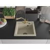 Mexen Vito lavello in granito ad una vasca con miscelatore Duo, beige - 6503-69-671701-57-B