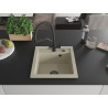 Mexen Vito fregadero de granito de 1 seno con grifo de cocina Duo, beige - 6503-69-671701-70-B