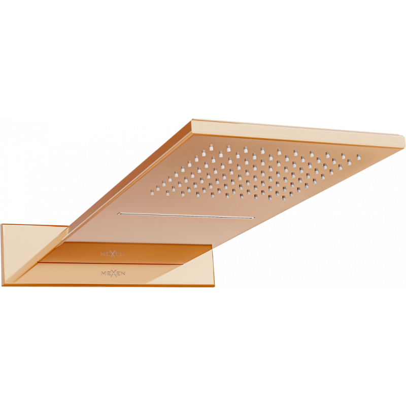Mexen Waterfall regendouche slim 50 x 22 cm, roze goud - 79190-60