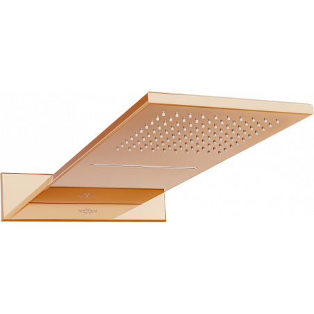Mexen Waterfall tuš slim 50 x 22 cm, ružičasto zlato - 79190-60