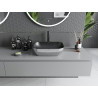 Mexen Rita opbouw waskom 45 x 32 cm, zwart mat/zilveren schubbenpatroon - 21084572