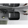 Mexen Rita lavabo de encimera 45 x 32 cm, negro mate/patrón de escamas plateadas - 21084572