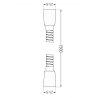 Mexen wąż prysznicowy 150 cm, biały - 79460-20