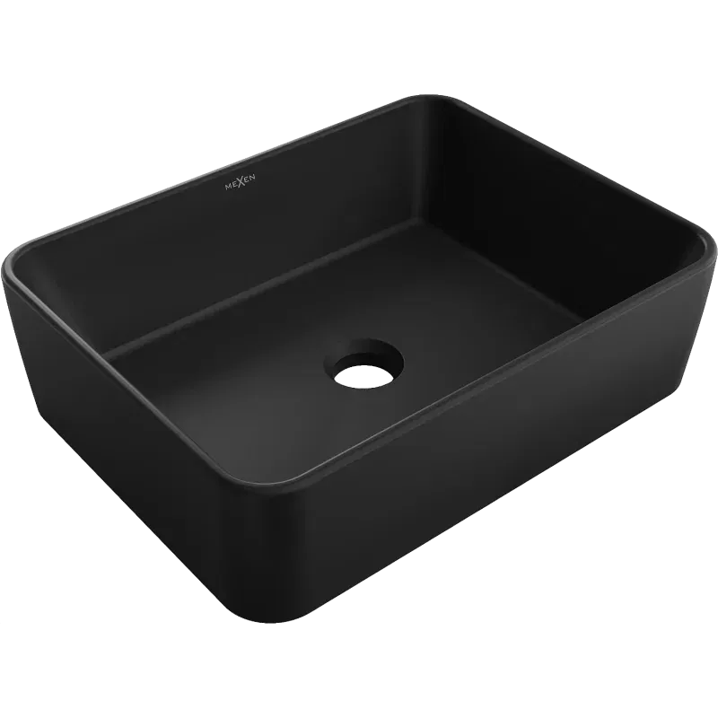 Mexen Catia lavatório de bancada 48 x 37 cm, preto mate - 21314885