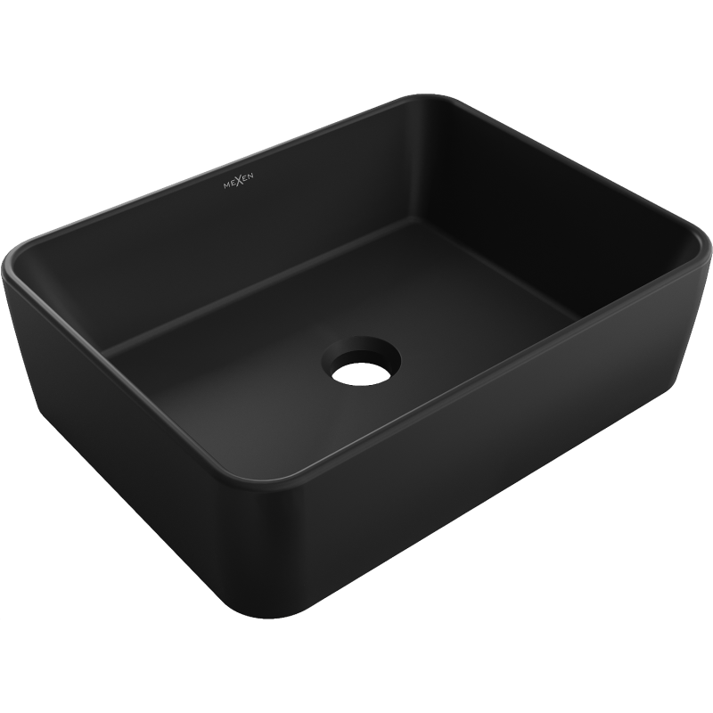 Mexen Catia pöytätason pesuallas 48 x 37 cm, musta matta - 21314885