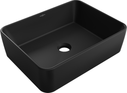 Mexen Catia countertop washbasin 48 x 37 cm, matte black - 21314885