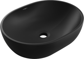Mexen Viki lavatório de bancada 48 x 35 cm, preto mate - 21054885