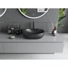 Mexen Viki lavabo à poser 48 x 35 cm, noir mat - 21054885