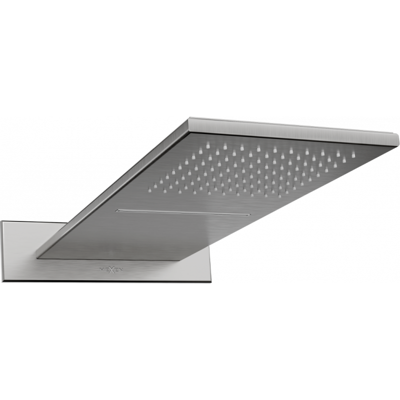 Mexen Waterfall soffione a cascata slim 50 x 22 cm, grafite - 79190-66