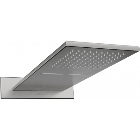 Mexen Waterfall regndusch slim 50 x 22 cm, borstad pistolgrå - 79190-66