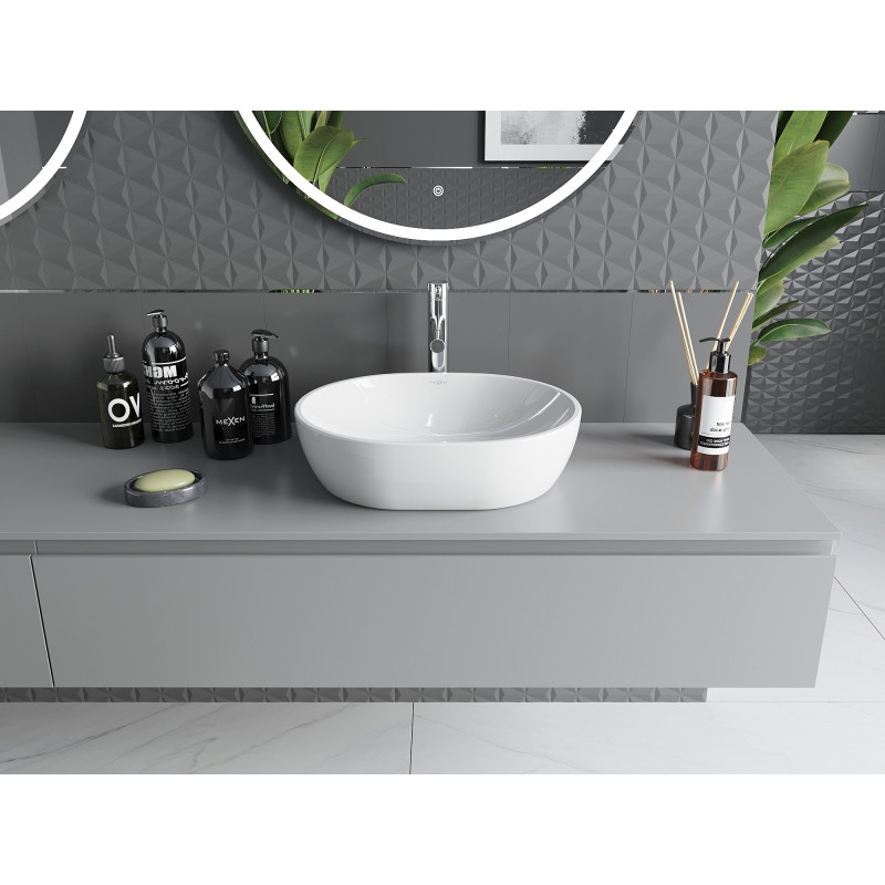 Mexen Viki pealisplaadi valamu 48 x 35 cm, valge - 21054800