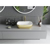 Mexen Rita lauapealne valamu 45 x 32 cm, valge/kuldne - 21084506